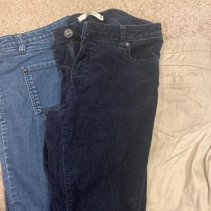 Lauren Conrad skinny pants bundle size 10